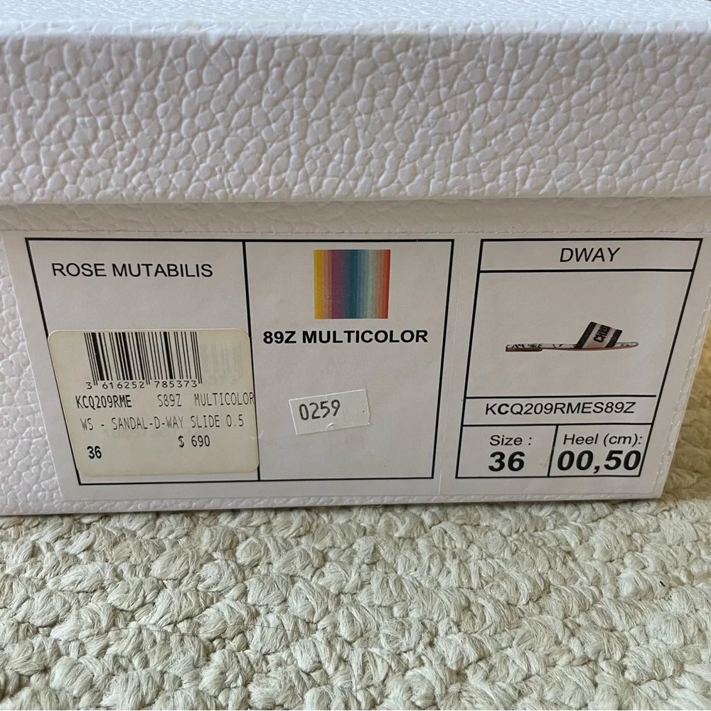 Dior Dway Slides Rose Mutabilis - Picture 3 of 4